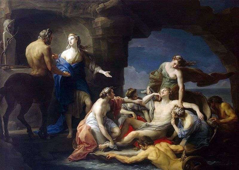 Chiron zwraca Achillesa do swojej matki Thetis   Pompeo Batoni