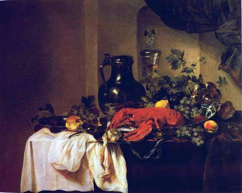 Lobster Still Life   Abraham Beijren