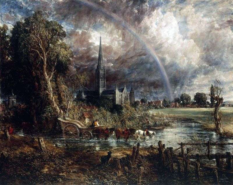 Widok na katedrę Salisbury od Meadow   John Constable