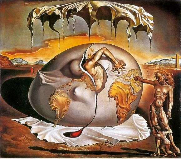 Geopolityczne niemowlę   Salvador Dali