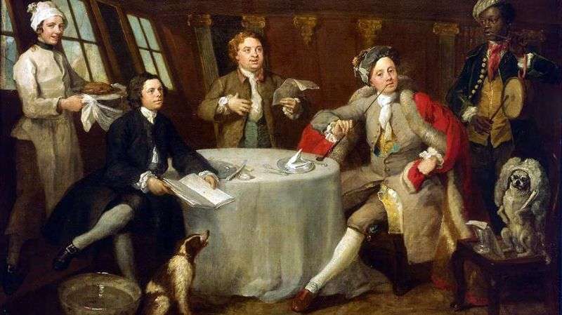 Kapitan Lord George Graham w swojej kabinie   William Hogarth