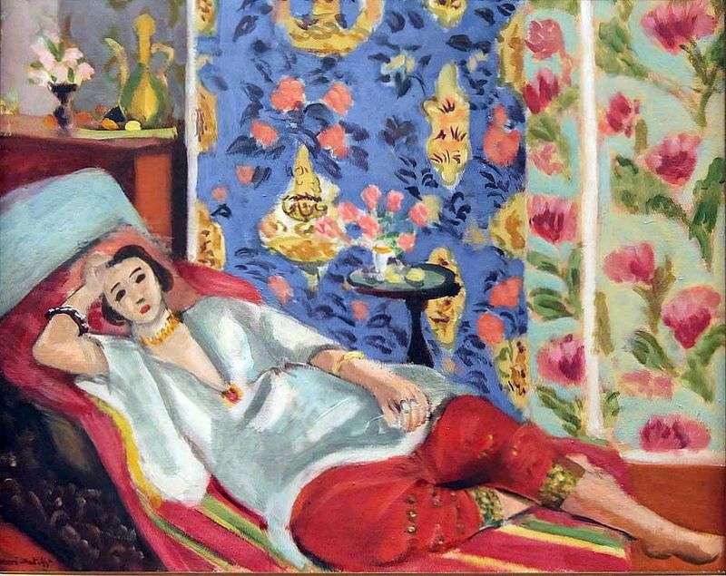 Odalisque w czerwonym shalvarah   Henri Matisse