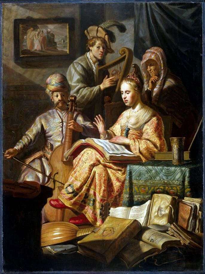 Alegoria muzyki   Rembrandt Harmens Van Rhine