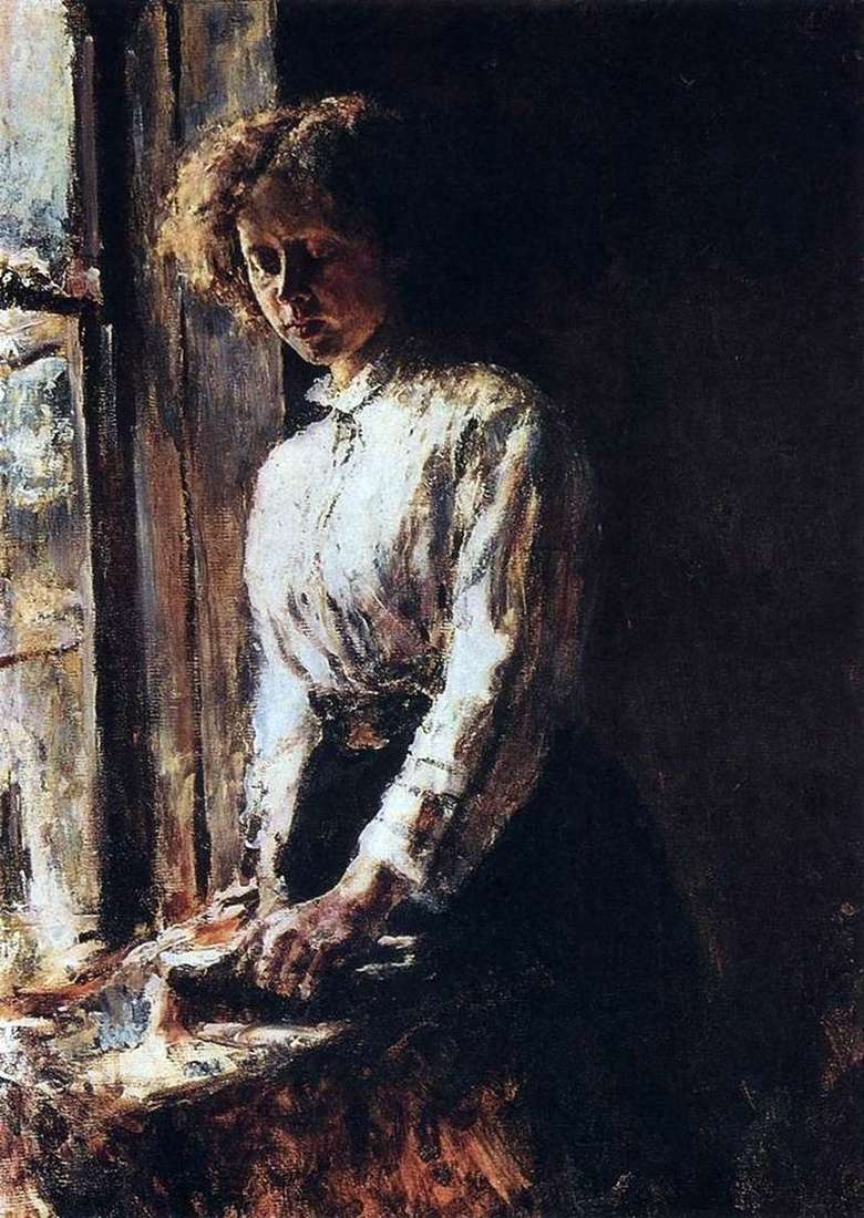 Przy oknie   Valentin Serov