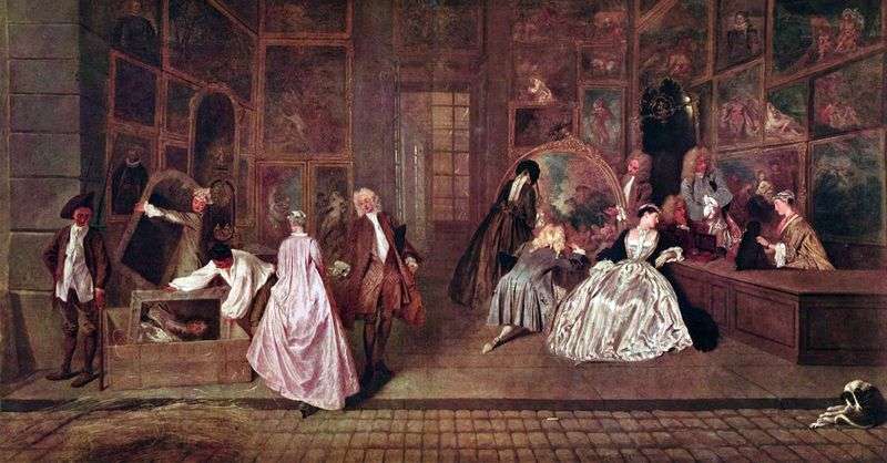 Gersins Shop   Jean Antoine Watteau