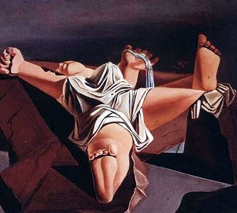 Ciało na kamieniach   Salvador Dali