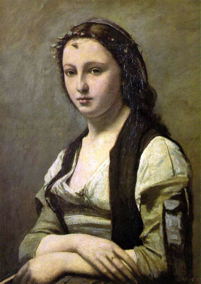 Kobieta z perłą   Camille Corot