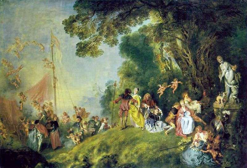 Pielgrzymka na wyspie Kiefer   Jean Antoine Watteau