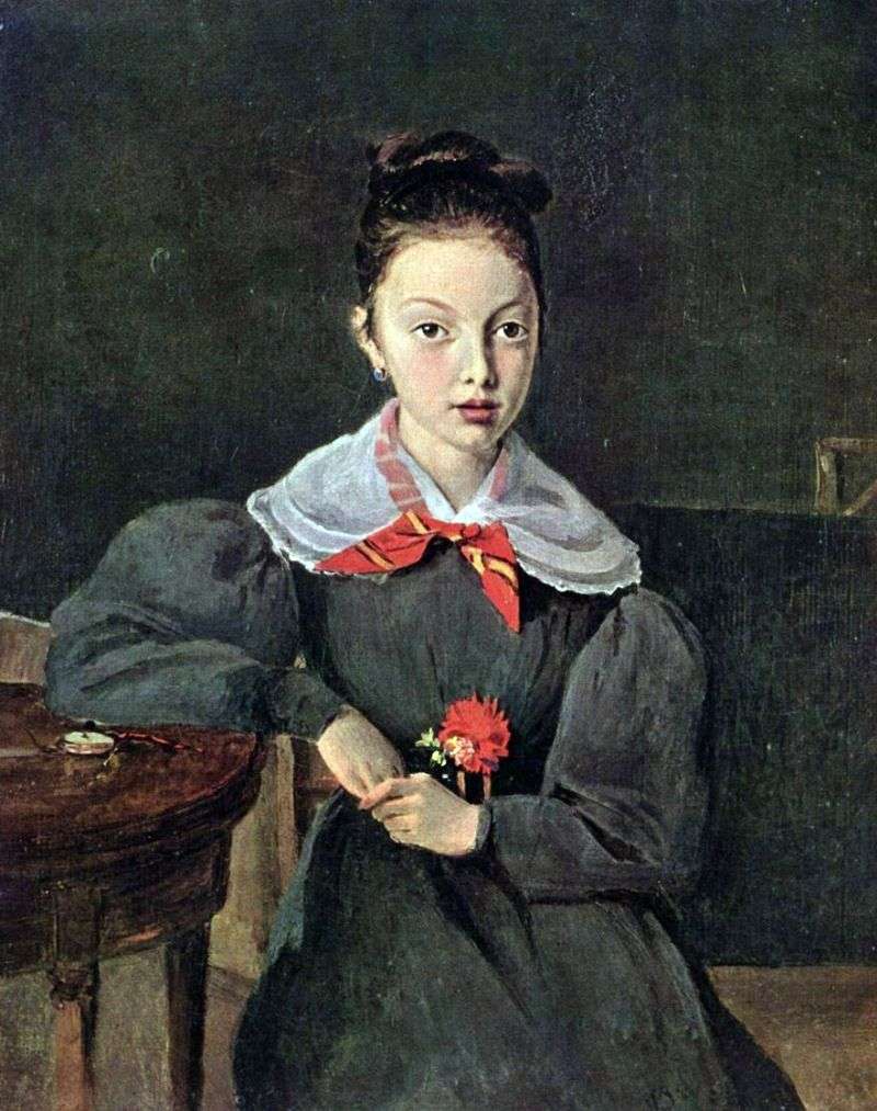 Portret Octavii Sennegon   Camille Corot