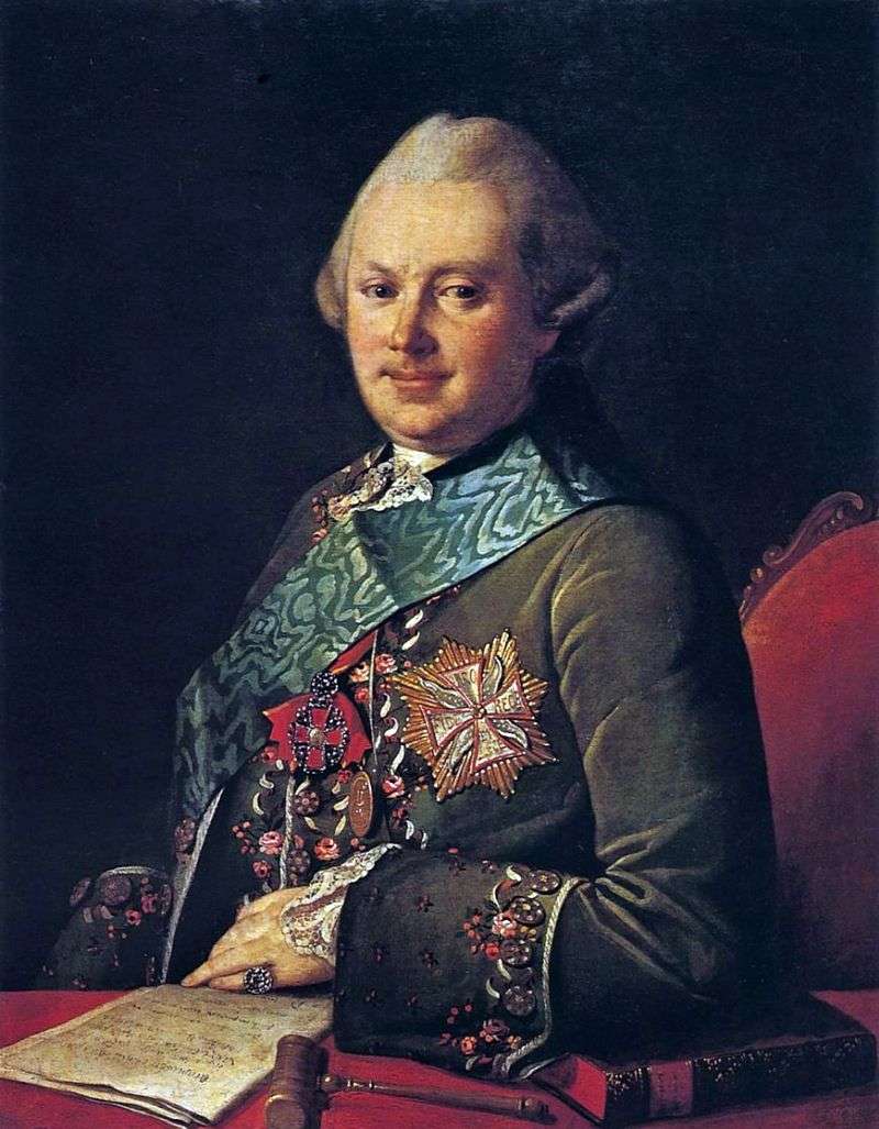 Portret księcia A. A. Vyazemsky   Karl Ludwig Hristinek