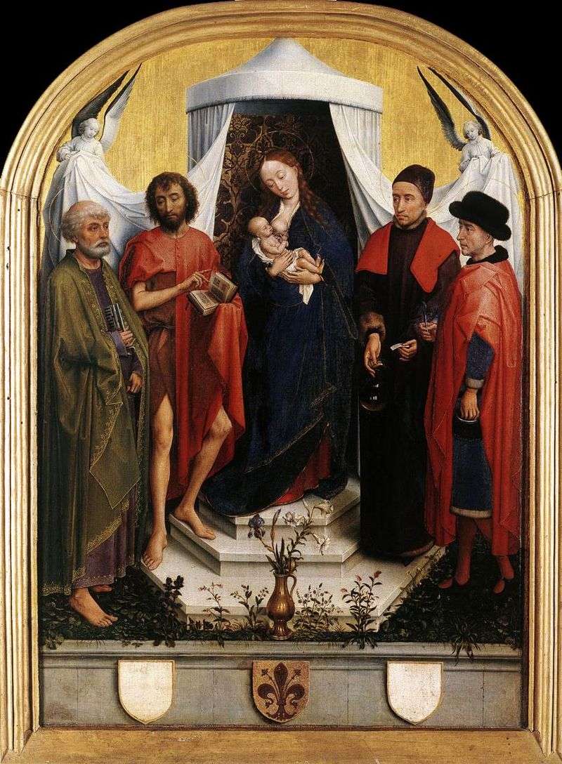 Madonna z Dzieciątkiem i Czterech Świętych   Rogier van der Weyden