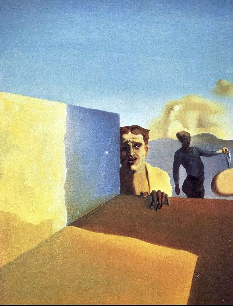 Fryzjer, zasmucony okrucieństwem dobrych czasów   Salvador Dali