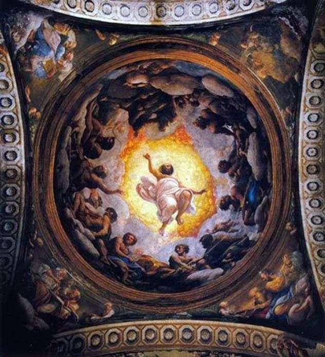 Wizja Jana Bożego na Patmos   Correggio (Antonio Allegri)