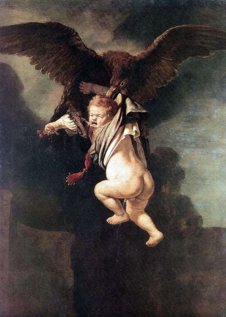Porwanie Ganimedesa (Ganimedes w szponach orła)   Rembrandt Harmens Van Rhine