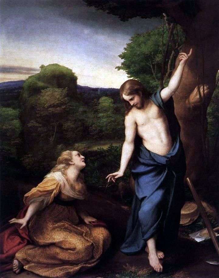 Nie dotykaj mnie (Noli me tangere) Magdalen   Correggio (Antonio Allegri)