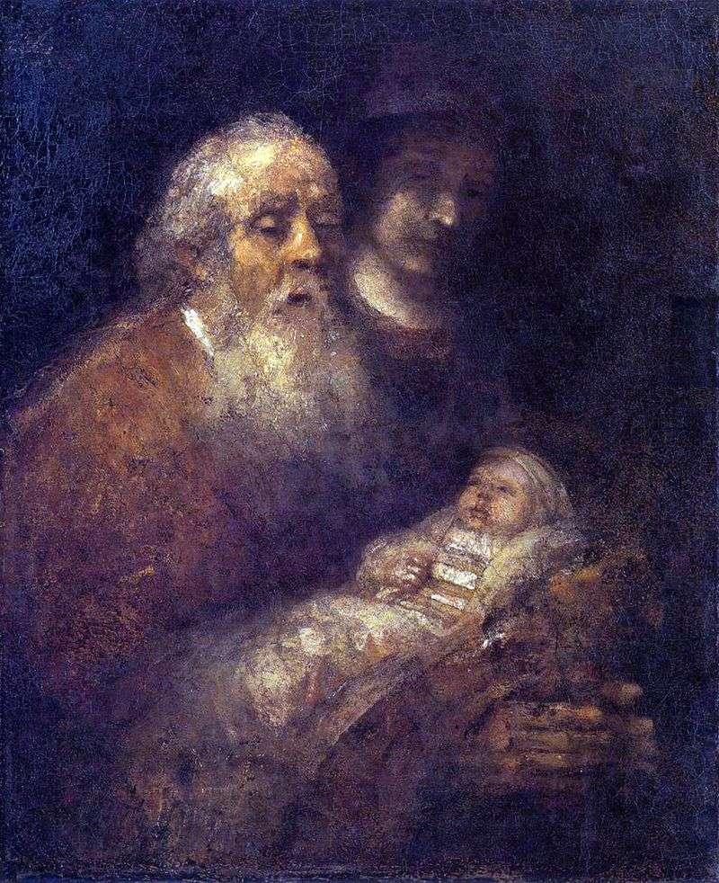 Symeon w świątyni   Rembrandt Harmens Van Rhine