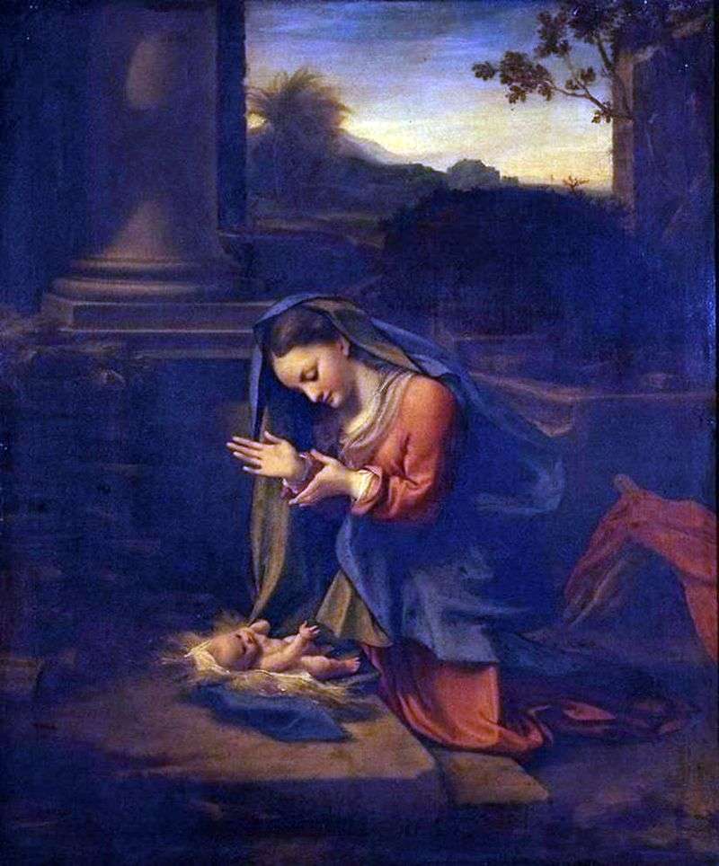 Adoracja Madonny dla Niemowląt   Correggio (Antonio Allegri)
