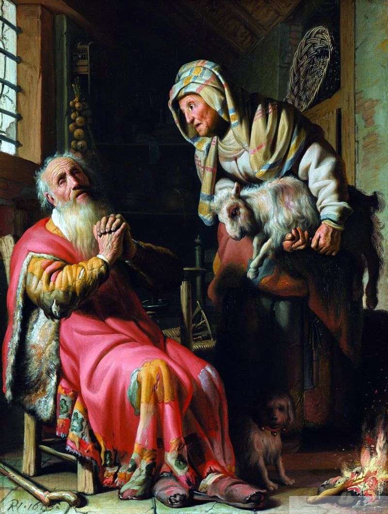 Tovit podejrzewa swoją żonę o kradzież   Rembrandt Harmens Van Rhine