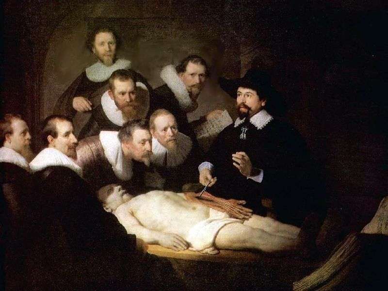 Lekcja anatomii dr. Nicholasa Tulpa   Rembrandt Harmens Van Rhine