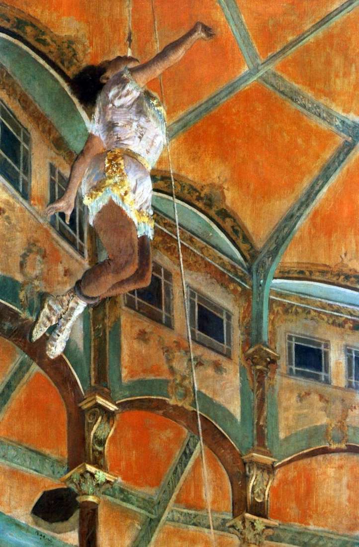 Panna Lala w cyrku Fernando   Edgar Degas