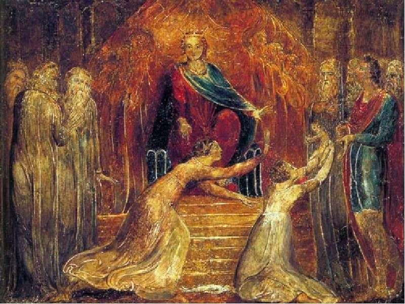Wyrok króla Salomona   William Blake
