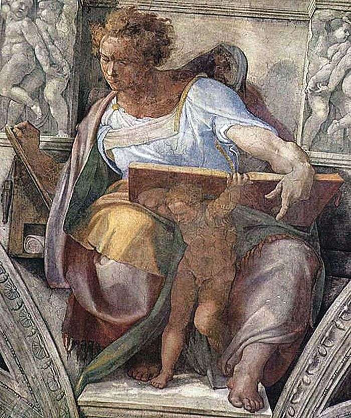 Prorok Daniel (fresco)   Michelangelo Buonarroti Buonarroti