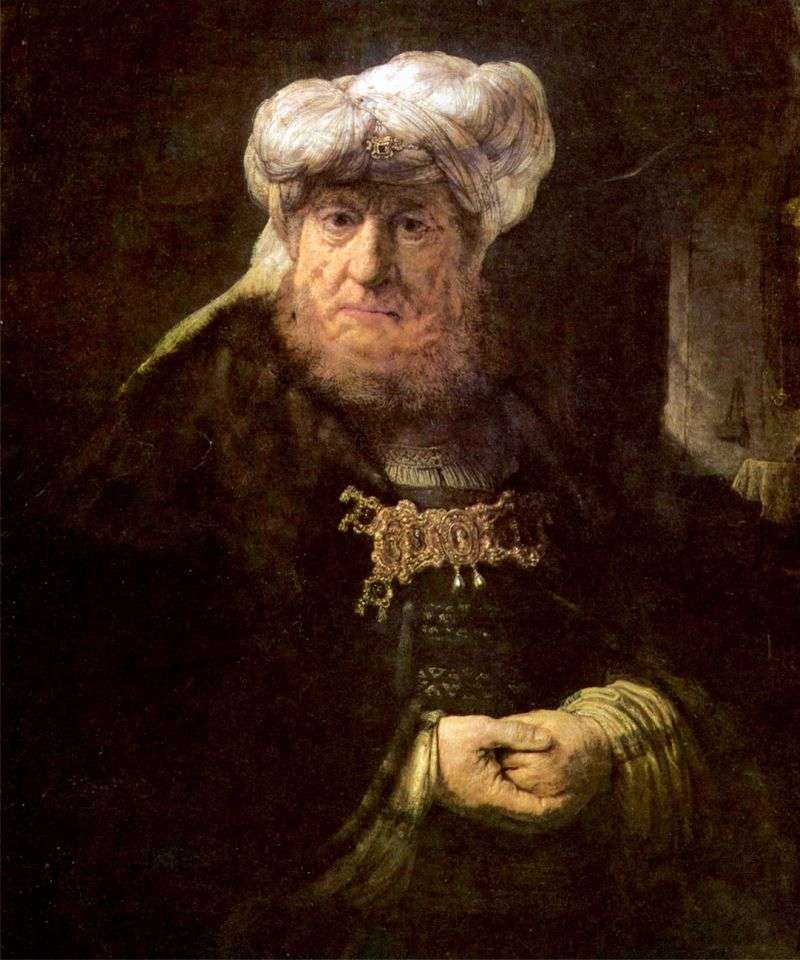 Król Uzjasz użądlony przez trąd   Rembrandt Harmens Van Rhine