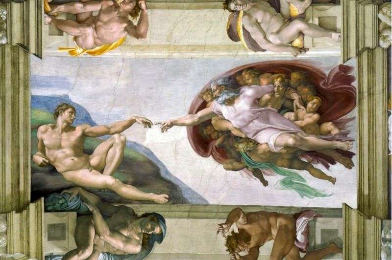 Stworzenie Adama   Michelangelo Buonarroti