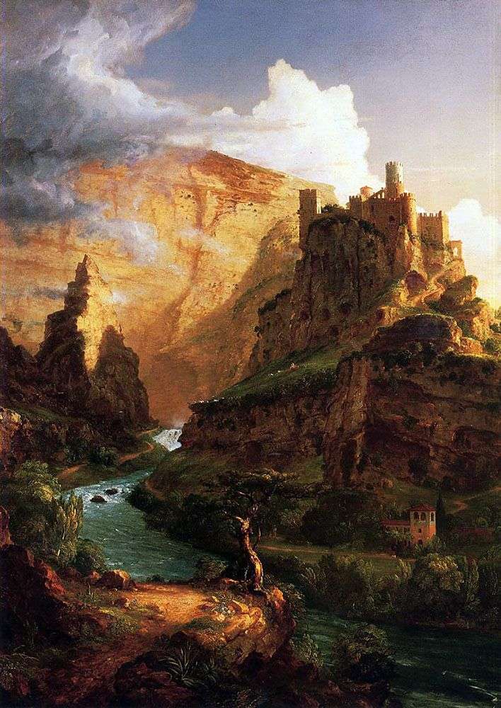 Zamek na górze   Thomas Cole