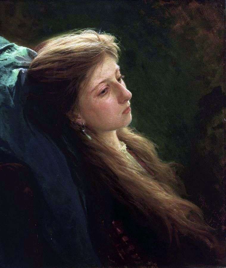 Dziewczyna z luźną kosą   Ivan Kramskoy