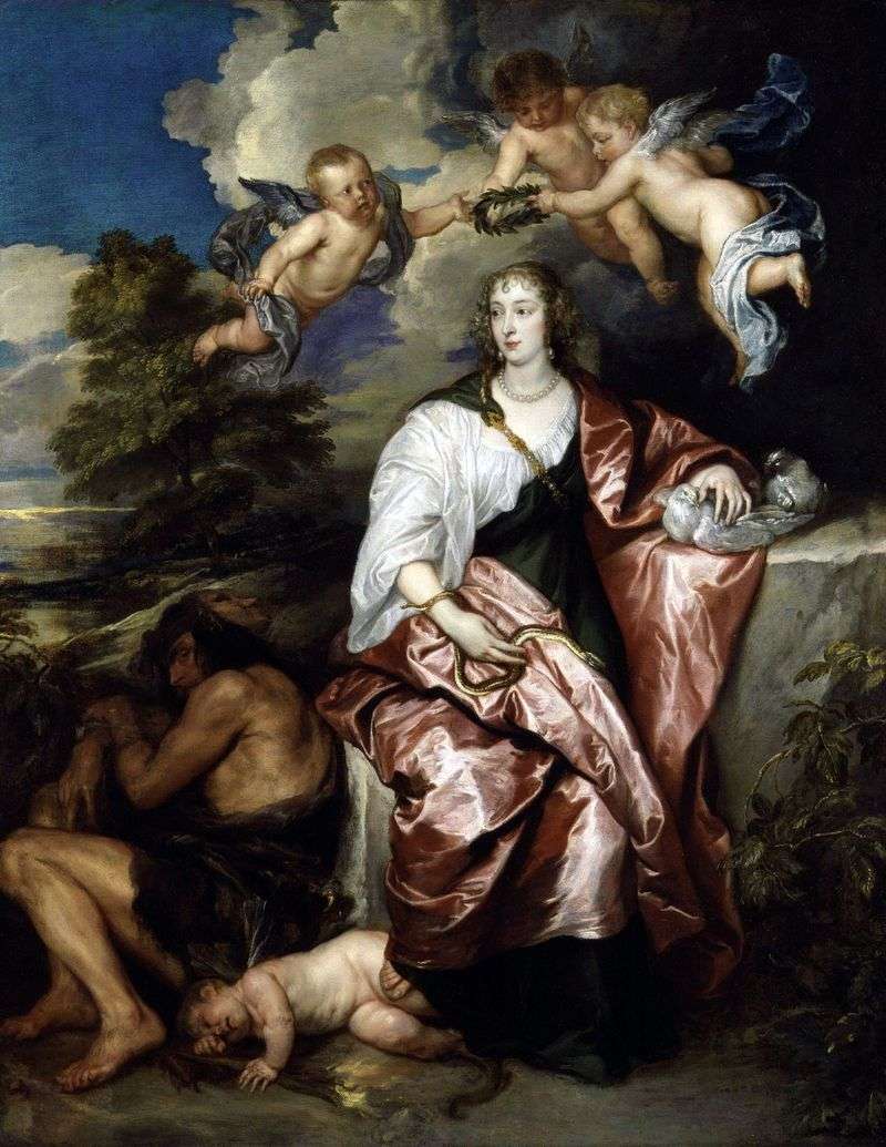 Portret Damy Wenecji Digby wcielający się w ostrożność   Anthony Van Dyck