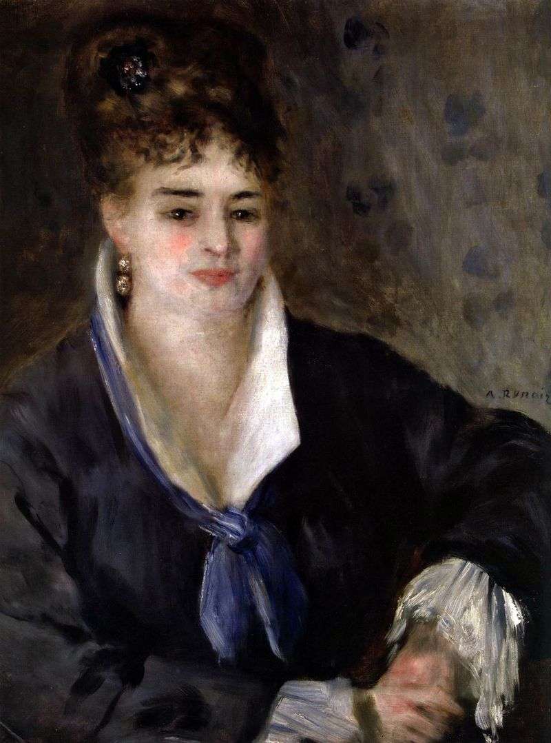 Dziewczyna w czerni   Pierre Auguste Renoir