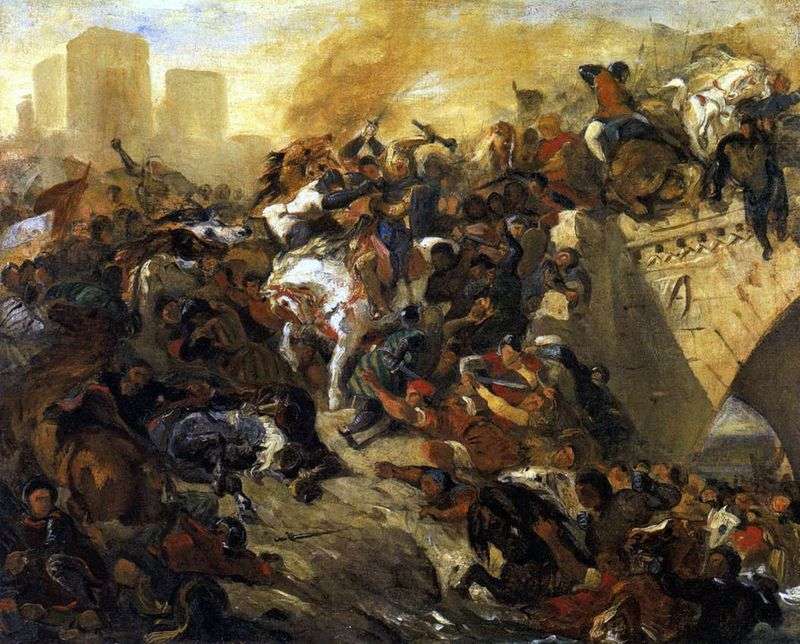 Bitwa o Teyebur   Eugene Delacroix