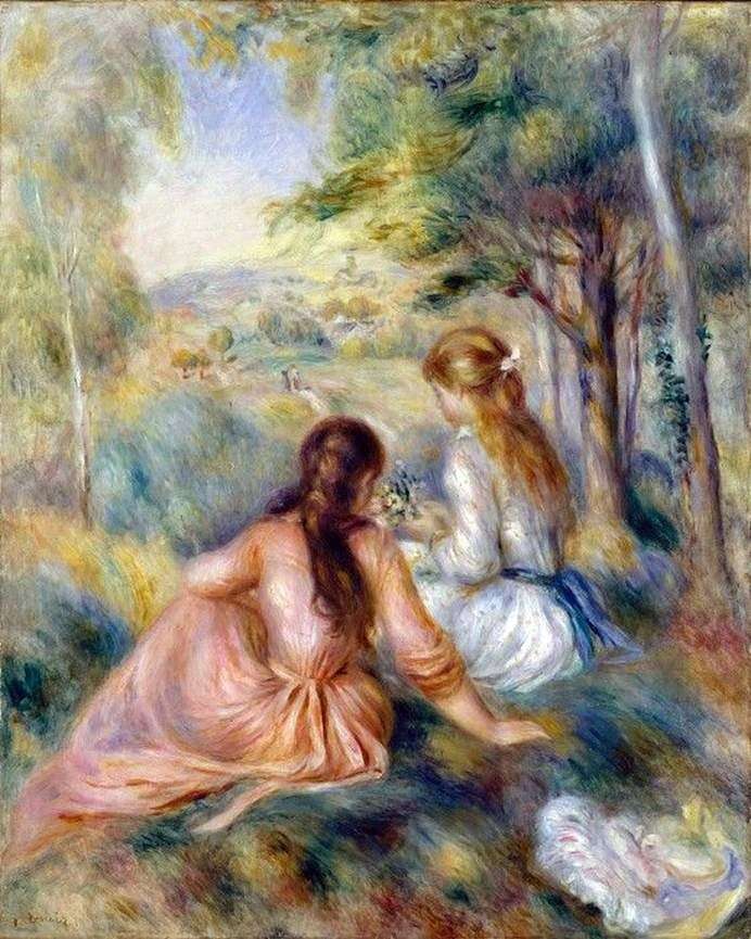 Na łące   Pierre Auguste Renoir