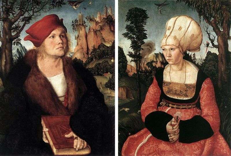 Portrety Johannesa Kuspiniana i jego żony   Lukasa Cranacha