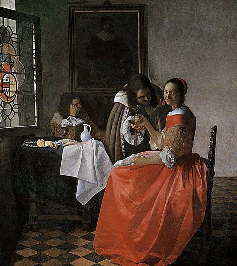 Pani i dwóch dżentelmenów   Jan Vermeer