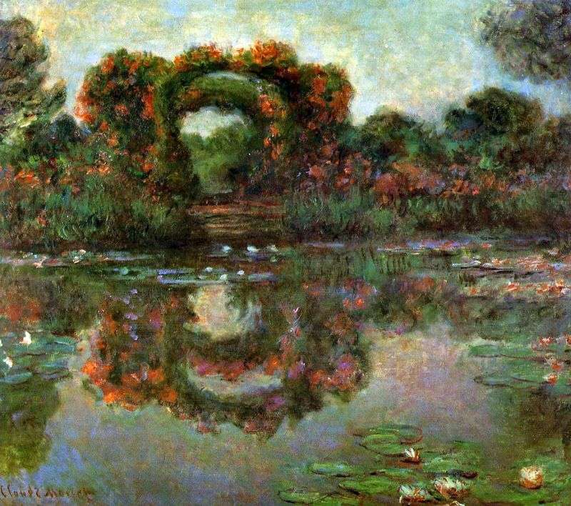 Łuk w kwiatach, Giverny   Claude Monet