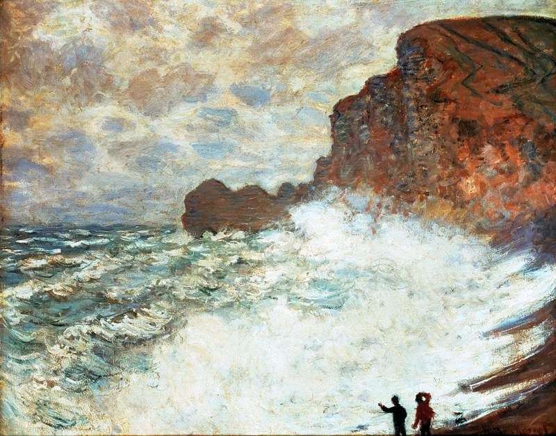 Wietrzny dzień. Etretat   Claude Monet