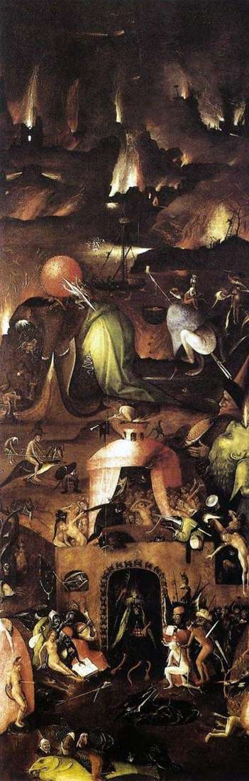 Piekło Right Shutter Altar Last Judgement   Hieronymus Bosch