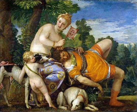 Venus i Adonis   Paolo Veronese