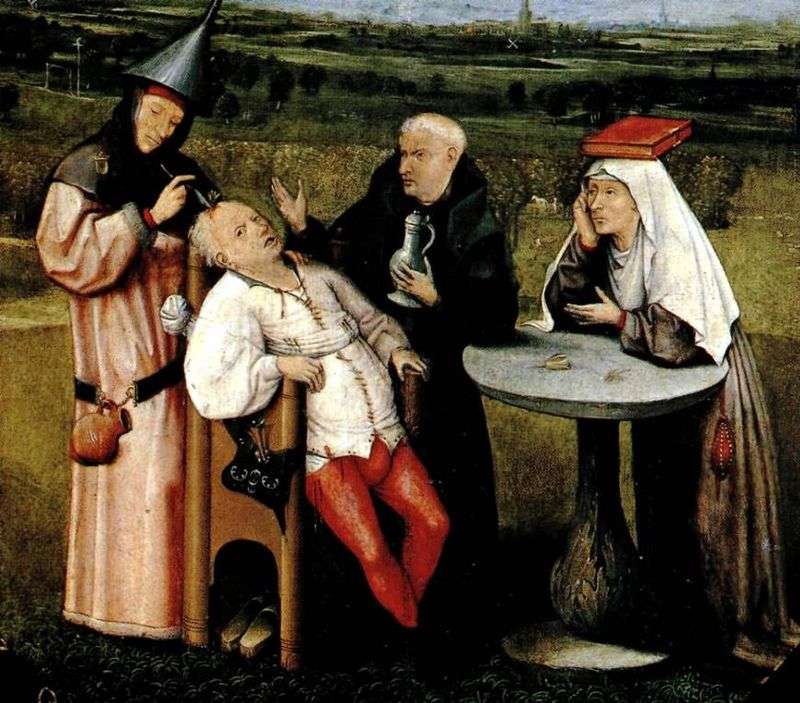 Usunięcie kamienia głupoty   Hieronymus Bosch