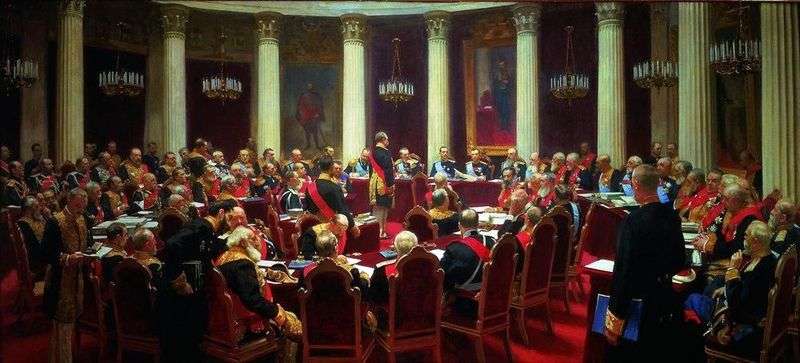 Uroczyste posiedzenie Rady Państwa w dniu 7 maja 1901 r.   Ilya Repin