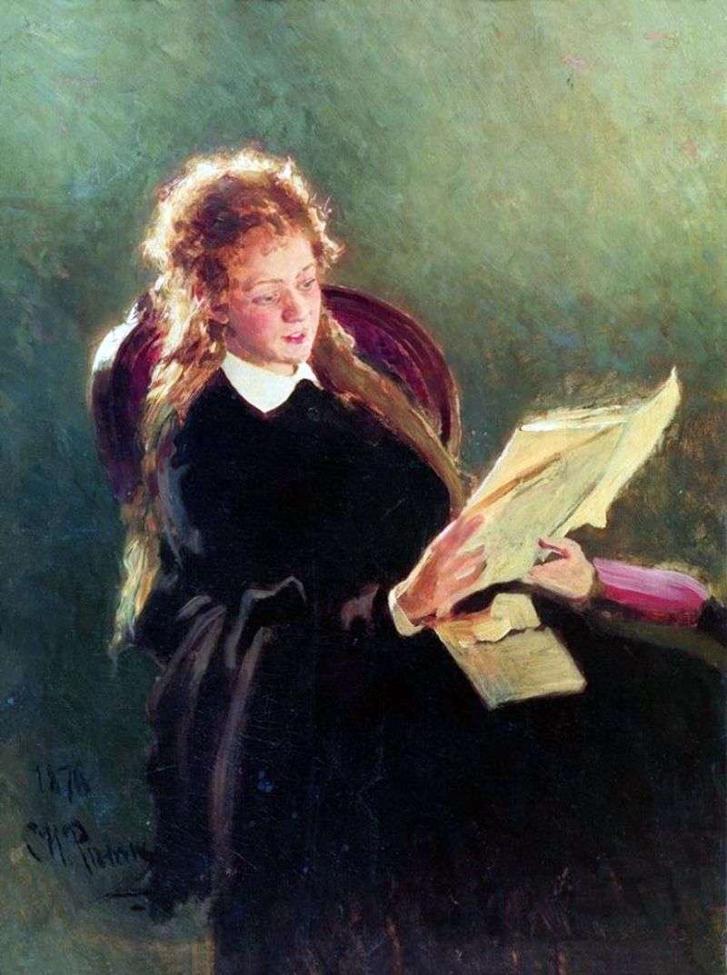 Czytająca dziewczynę   Ilya Repin