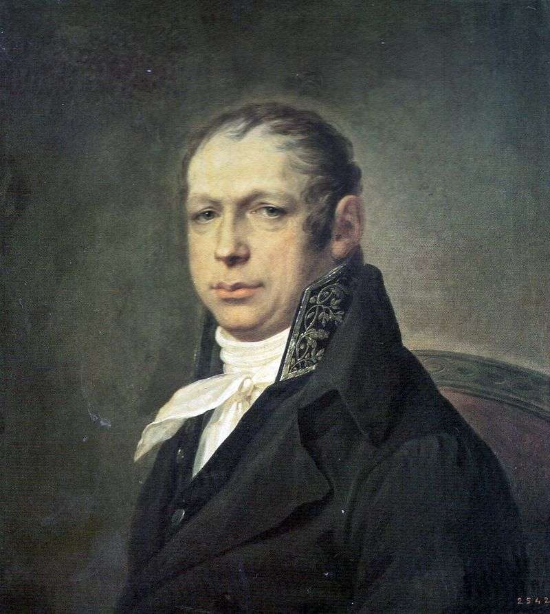 Portret architekta Adrian Dmitrievich Zakharov   Stepan Schukin