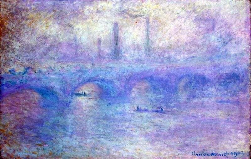 Waterloo Bridge. Efekt mgły   Claude Monet