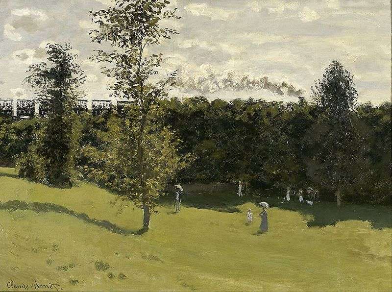 Terenowy pociąg   Claude Monet