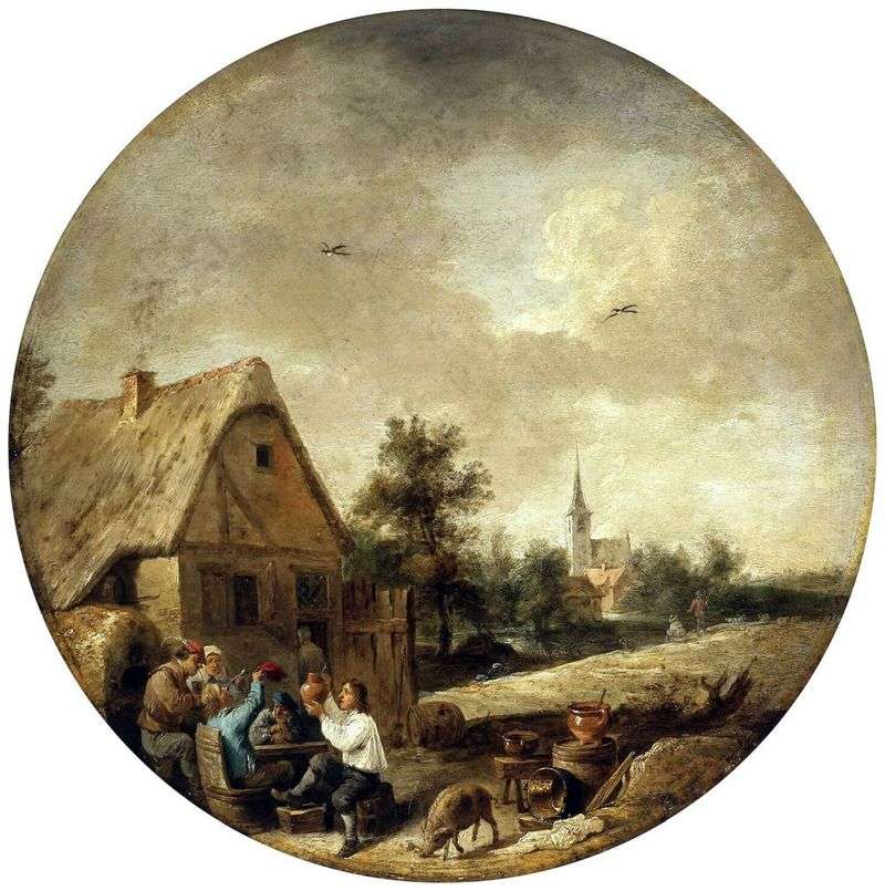 Pejzaż z wiejską cukinią   David Teniers