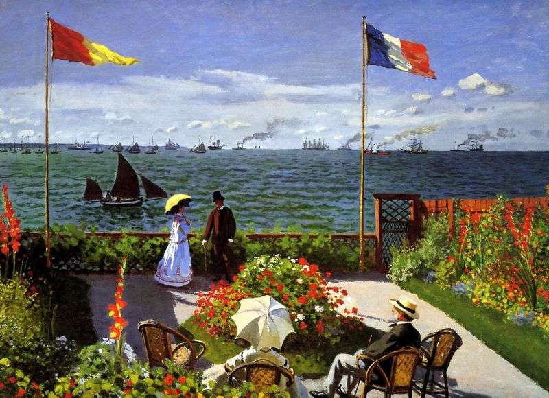 Taras w Sainte Adres   Claude Monet