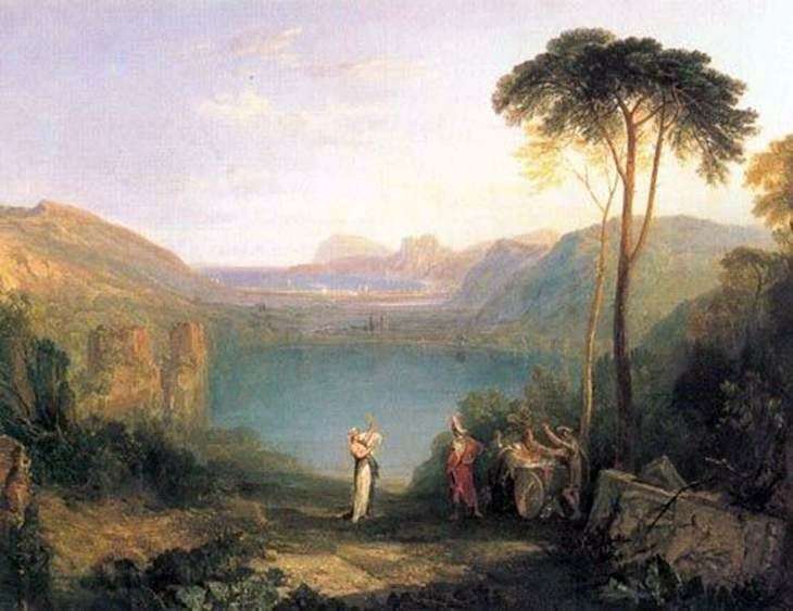 Lake Avern: Eneasz i Duch Kuma   William Turner