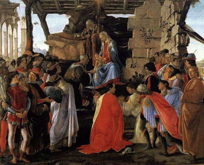 Pokłon Trzech Króli. Altar Zanobi   Sandro Botticelli